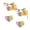 Multi-colored 4, variant on PhooArto Unicorn Silhouette Rainbow Pattern Dog Bandanas, 2 Pack Soft Washable Pet Scarf Triangle for Large Dogs Puppies and Cats