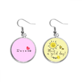 thumbnail image 1 of Griego, te amo, SMS en chino antiguo. Pendiente Sol Flor Pendiente Joyas Moda Unbranded M, 1 of 3