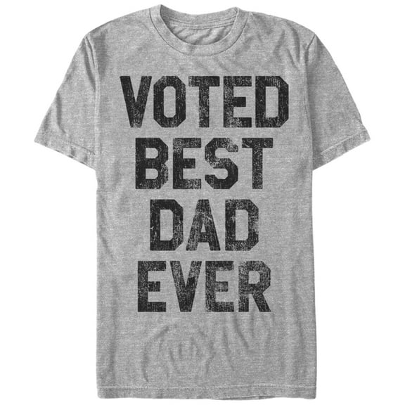 Men's Lost Gods Voted Best Dad Ever  Graphic Tee Athletic Heather X Large