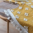 thumbnail image 6 of Table Runner With Placemats Set Of 4,Yellow Stars Cotton Linen For Dining Table Indoor Outdoor Party -1 table runner+4 placemats-30x220cm 12x87inch, 6 of 8