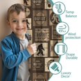 thumbnail image 3 of Blackout Kids Curtains,Bigfoot and Paw Print Brown Pattern Children's Insulated Curtains Set Of 2,Bedroom Essentials,Toddler Room Decor 52"x63", 3 of 5