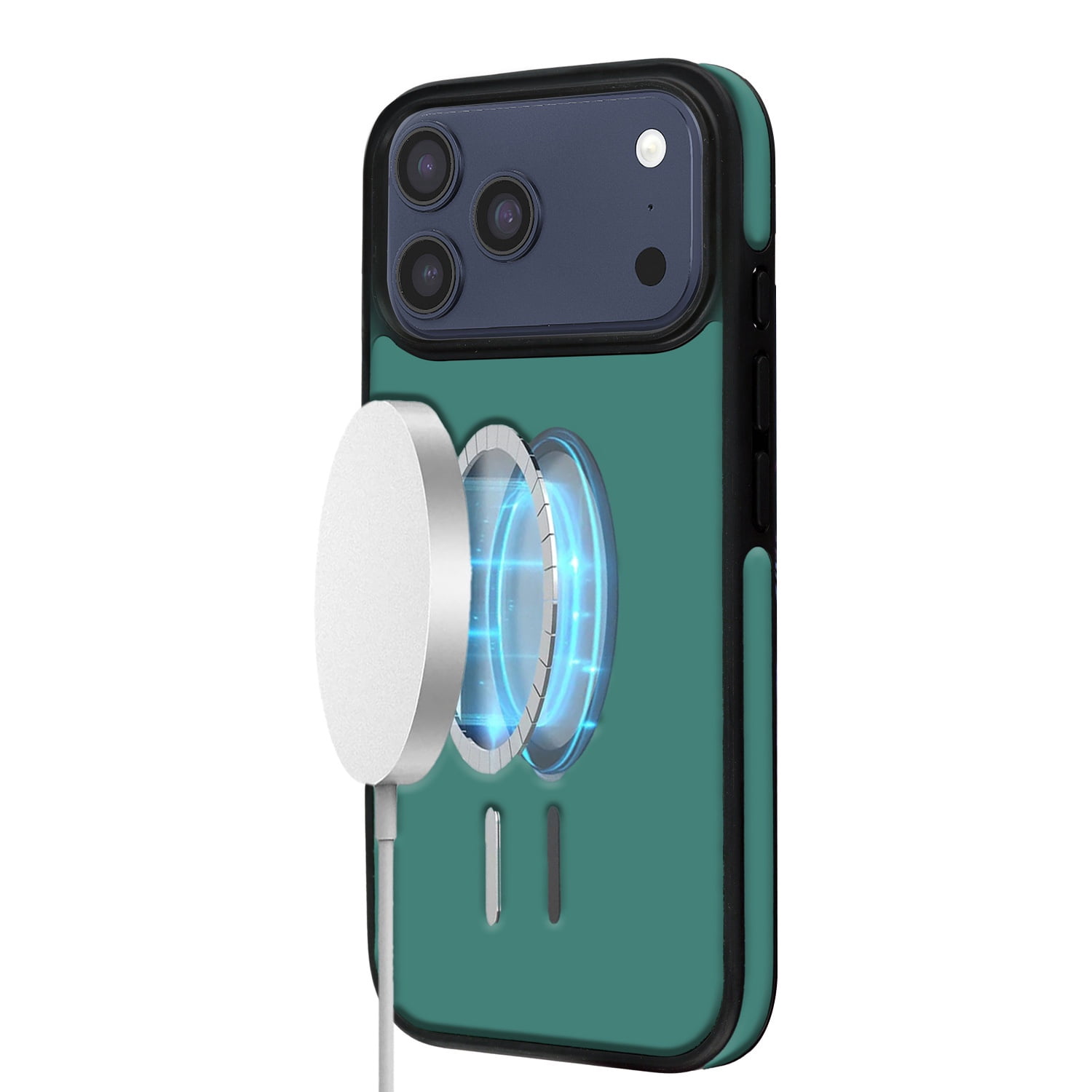 Full Body Leather Style Shockproof Case for iPhone 17 Pro Max with Wireless Charging