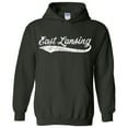 thumbnail image 2 of UGP Campus Apparel East Lansing Baseball Script - Hometown Pride, Pitcher Hoodie - Large - Forest, 2 of 6