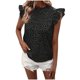thumbnail image 1 of Tops Cortos para las Mujeres Manga de Herradura Impresa Manga Corta Cuello Redondo, Top de Moda para Primavera Verano Casual, 1 of 7
