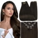 thumbnail image 1 of Extensiones de cabello humano castaño liso Full Shine de 22 pulgadas, 1 of 9