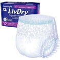thumbnail image 1 of LivDry Adult XL Incontinence Underwear, Overnight Comfort Absorbency, Leak Protection, X-Large, 12-Pack, 1 of 5