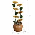thumbnail image 3 of Hi-Line Gifts Cascading Sunflower Outdoor Garden Water Fountain - 33.75", 3 of 4