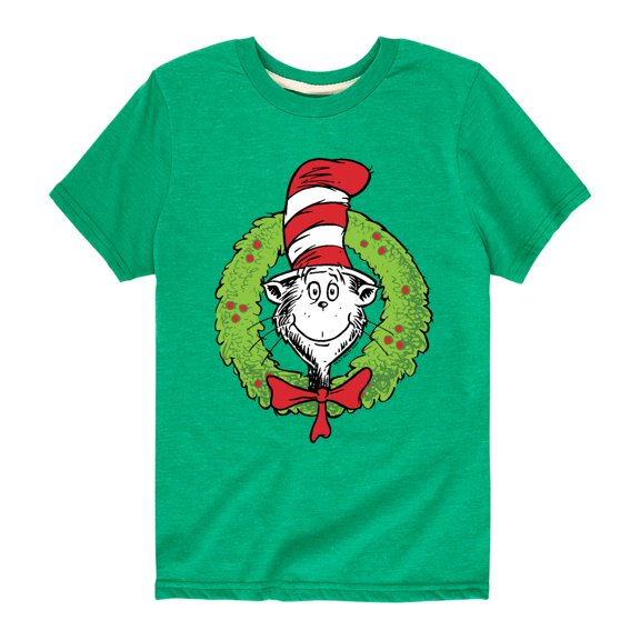 The Cat in the Hat - Cat Wreath - Toddler And Youth Short Sleeve Graphic T-Shirt