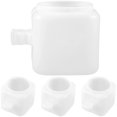 thumbnail image 2 of 4pcs Small Bird Waterer Bird Plastic Water Feeder Parrot Hanging Food Container Cage Feeding Dish, 2 of 9