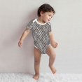 thumbnail image 4 of Rocae Black White Stripes for Baby Cotton Short-Sleeve Bodysuits for Unisex Onesies Bodysuit-2 Years, 4 of 7