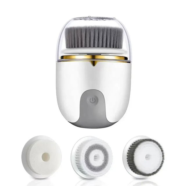 Cepillo de limpieza facial de Face Exfoliator con 3 cabezales de cepillo Cepillo de limpieza facial Limpieza facial