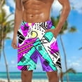 thumbnail image 1 of Weiqiqre Mens Cargo Shorts Swim Trunks Mesh Liner Volley Shorts Swimming Trunks Bathing Suit Quick Dry, 1 of 4