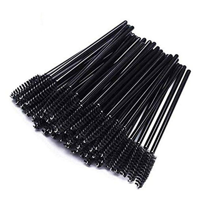 300 Disposable Mascara Wands,brush head with bendable Eyelash ,Brush Spoolies for Eye Lash Extension, Eyebrow and Makeup ,Many Color