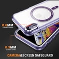 thumbnail image 7 of Magnetic for iPhone XR Case, [Compatible with MagSafe] [Full Camera Protection] [10FT Drop Protection] Non-Yellowing Shockproof Protective Slim Phone Case for iPhone XR,Purple, 7 of 7