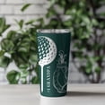 thumbnail image 2 of Golf Grandpa 20 oz Stainless Steel Tumbler Double-Wall Insulated with Lid, Green, 2 of 12