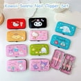 thumbnail image 2 of Sanrio Hello Kitty Nail Clipper Set Ear Pick Tweezers W/ Melody Kuromi Cinnamoroll Packing Box Manicure Set Advanced Blandness, 2 of 7