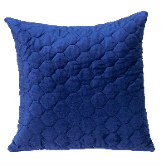 Nassau Collection 20" Blue Square Cotton Throw Pillow