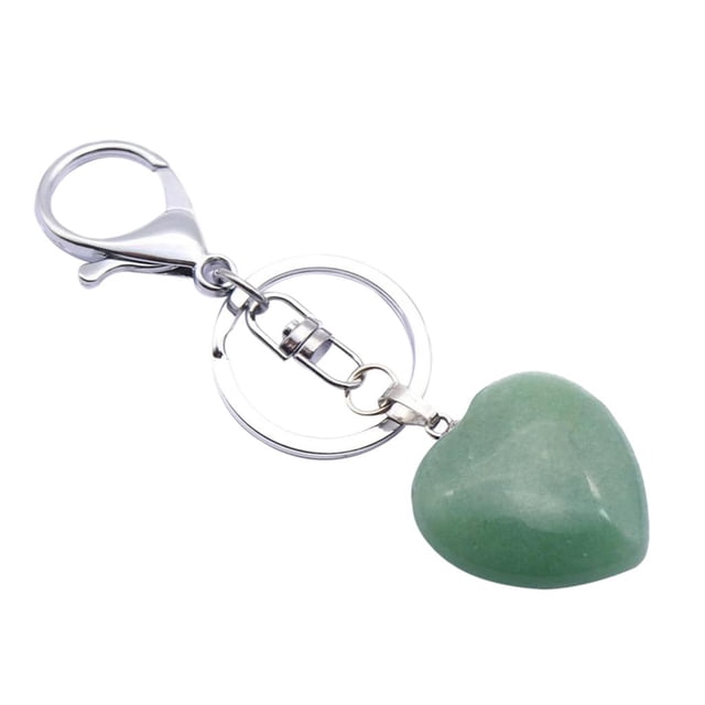 Colgante de llavero de piedras preciosas Salvador Fabricación Artesanal Verde
