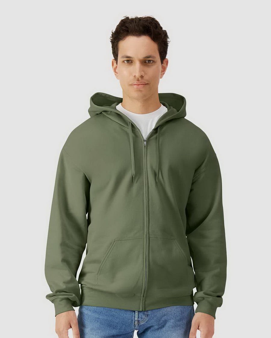 Gildan G186 HeavyBlend Men's Full-Zip Hood -Navy-Small - Walmart.com