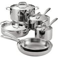 thumbnail image 1 of Tramontina Signature Tri-Ply Base Stainless Steel 10-Piece Cookware Set with Lids, Dutch Oven, Pots & Pans Kitchen Set, Induction-Ready, Oven-Safe, Dishwasher-Safe, 1 of 9