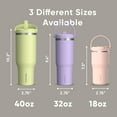 thumbnail image 4 of Hydrapeak Nomad 32 oz Tumbler with Handle and Straw Lid, Leakproof, Double Insulated, 32oz Cup Stainless Steel (Stone), 4 of 9