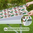 thumbnail image 6 of Football Helmets and Balls Pattern Square Fitted Tablecloth with Elastic Edge,Square Table Cover,Washable Elastic Table Cover for Home Kitchen Party Decor 36"x36", 6 of 6
