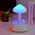 thumbnail image 2 of Rain Cloud Humidifier Ultrasonic Mist Maker Fog Generator Aroma Lamp for Oils Diffuser for Home Power 5V 2A no Rechargeable (White), 2 of 7