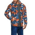 thumbnail image 3 of Zip Up Hoodies for Men - Abstract Vintage Fox and Plants Long Sleeve Comfrt Men'S Fashion Hoodies & Sweatshirts, Jackets for Men Hoodies Pullover Clothing Clothes with Pouch, 3 of 5