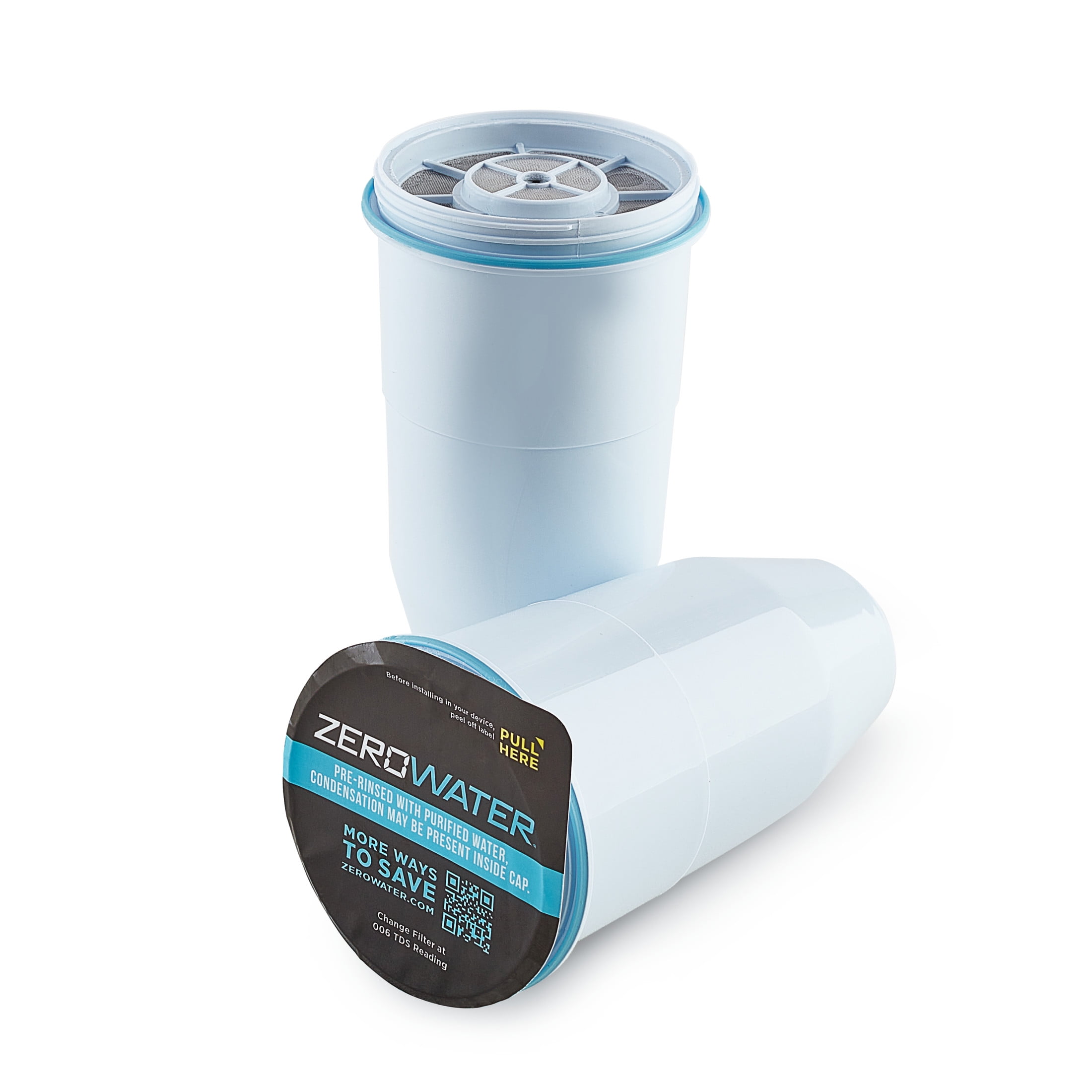 ZeroWater 5-Stage Water Filter Replacement, 2 Pack, Fits Pitchers