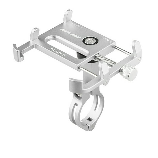 Seitruly GUB Plus 6 soporte para teléfono de bicicleta de aleación de aluminio soporte para teléfono inteligente de bicicleta Teléfono y Comunicación plata