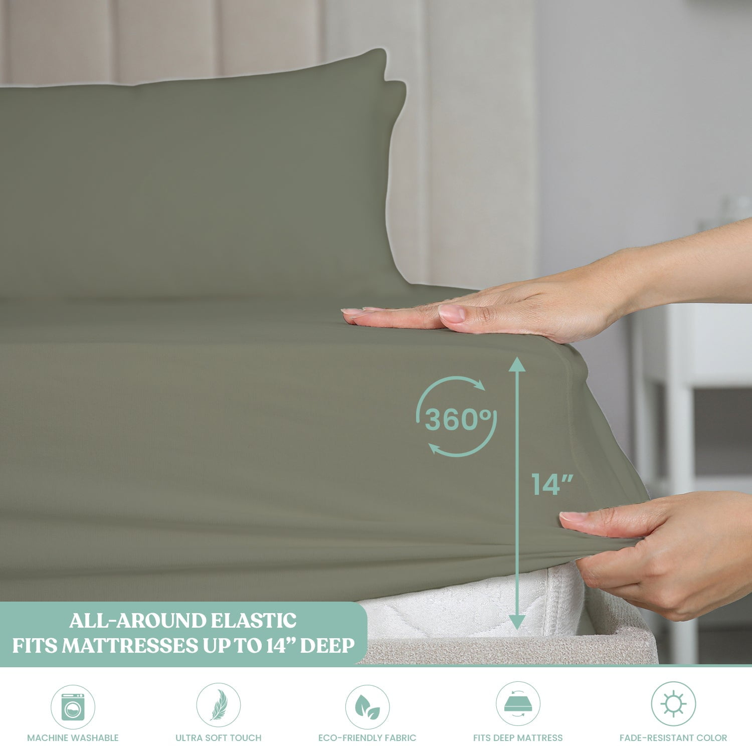 6-Piece Microfiber Bed Sheets ? Ultra-Soft, Wrinkle-Free, Deep Pocket Fit