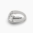 thumbnail image 2 of Vintage Style 18k Belcher Set Solitaire Moissanite Ring, 2 of 6
