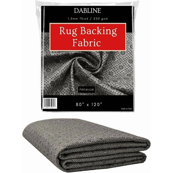DABLINE 80" x 120" Non Slip Rug Pad for Tufting and Rug Making, Thick and Grippy Backing Fabric