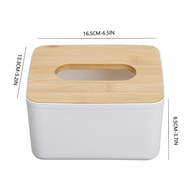 Aqestyerly Tissue Box Cover Desktop Paper Towel Holder Simple Pumping Paper Storage Organizer For Living Room Office HWRETIE