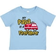thumbnail image 3 of Inktastic My Papa is a Firefighter with Fire Truck Boys or Girls Baby T-Shirt, 3 of 5