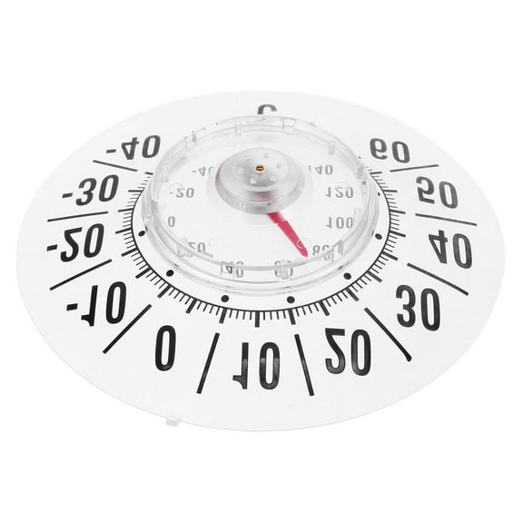 YSNOOWE Outdoor Window Thermometer White 1Pcs 7.1x7.1x0.8in