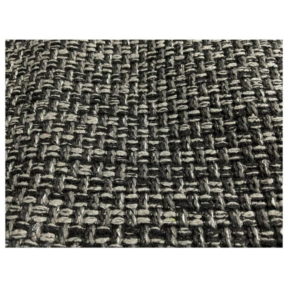 Full Size 3 Side Zipper Upholstery Thick Linen Black Futon Cover Sofa DayBed Mattress Slipcover Couch Protector (Linen-Black, Full Size)