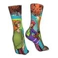 thumbnail image 4 of Lsque Scooby-Doo Print Women's Men's Novelty 16in Crew Socks Cotton Socks Knee High Socks for Walking,Running,Nurses,Pregnancy, 4 of 6