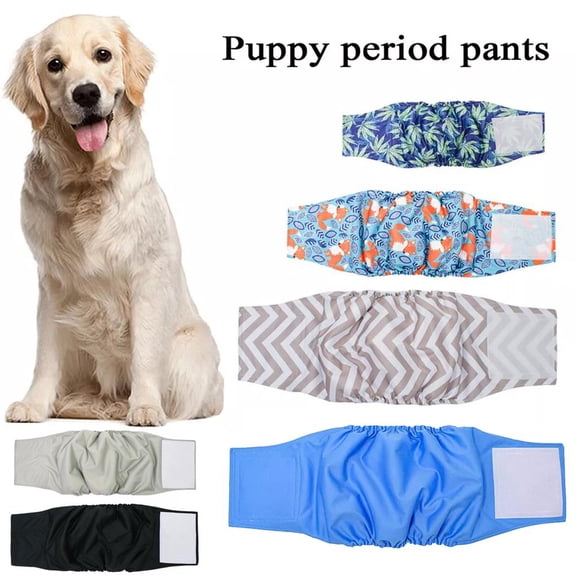 Male Dog Belly Wrap Diaper, Adjustable for Leak Protection, For Puppy Potty Training and Nighttime Use