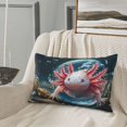 thumbnail image 6 of Haiem Pillowcase for Hair and Skin Queen - Bubbles Axolotl Fantasy Printed Soft Pillowcase with Envelope Closure-16"x24", 6 of 8