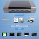 thumbnail image 3 of Caja de disco duro externo de 5,25 pulgadas USB 3.0/2.0 a HDD SATA (enchufe USB 2.0 del Reino Unido) Ehuebsd  Para estrenar, 3 of 9