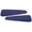Painted #J4 Deep Impact Blue, variant on Compatible with 10-14 Ford Mustang Rear Quarter Window Louver Covers - Painted OxFord White