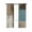 Blue Grey, variant on Teal Blue Blackout Curtains, Light Blocking Print Window Curtains, Brown White Minimalist Retro Smear Ombre Art Thermal Insulated Window Drapes for Living Room Kitchen Cafe 2 Panels, 104"W x 63"L