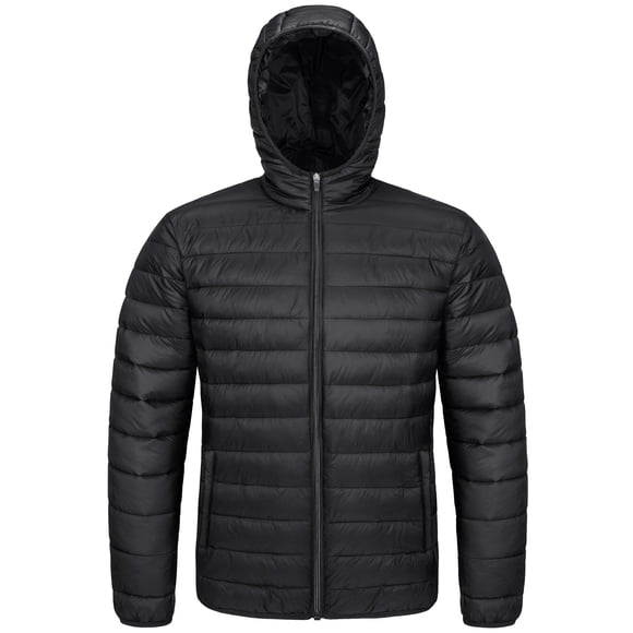 Chaqueta de invierno MAGCOMSEN Sudadera ligera con capucha y cremallera acolchada para hombre