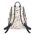 thumbnail image 2 of Naloa Watercolor Floral Print Lightweight DayBackpack Suitable for school, work, shopping, travel, etc., 2 of 5