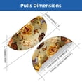 thumbnail image 2 of PhooArto 6 Pcs Cup Drawer Pulls, Flowers with Butterflies Shell Shape Handles Cabinet Knobs for Dresser Cupboard Closet Wardrobe with Screws, 2 of 7