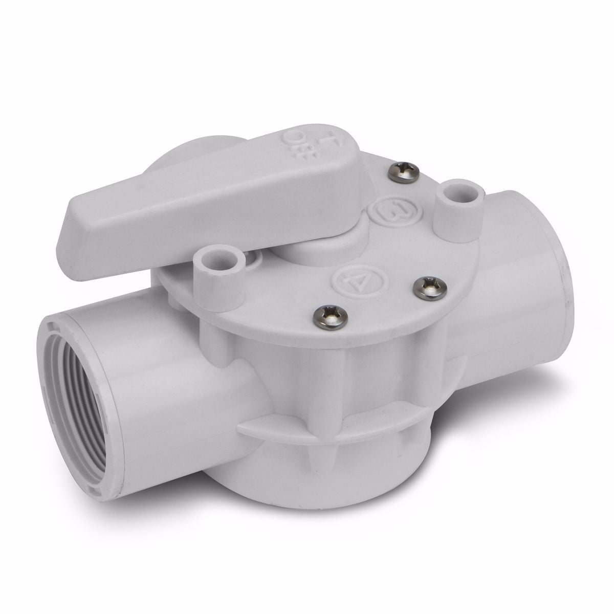 XtremepowerUS Pool Solar Diverter Valve Kit 1.5", 3-Way PVC Water Flow Control Valve with Connectors for Above-Ground Pool Heater Systems