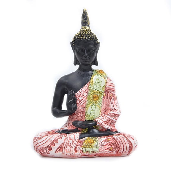 HILOGEL Meditating Buddha Statue Figurine 6" Sitting Sculpture Decoration Indoor Outdoor Yard Garden Patio Home Entryway Hallway