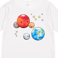 thumbnail image 4 of Inktastic Planetary Playdate Cute Earth, Mars, and Moons Boys or Girls Long Sleeve Toddler T-Shirt, 4 of 5