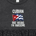 thumbnail image 4 of Inktastic Cuban Pride Cuba Flag Girls Baby Dress, 4 of 5